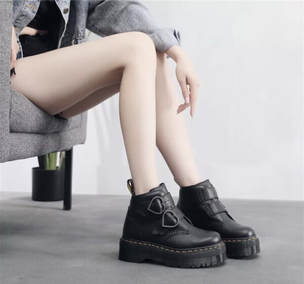 Bota Cindy Couro Plataforma - Imagem 6