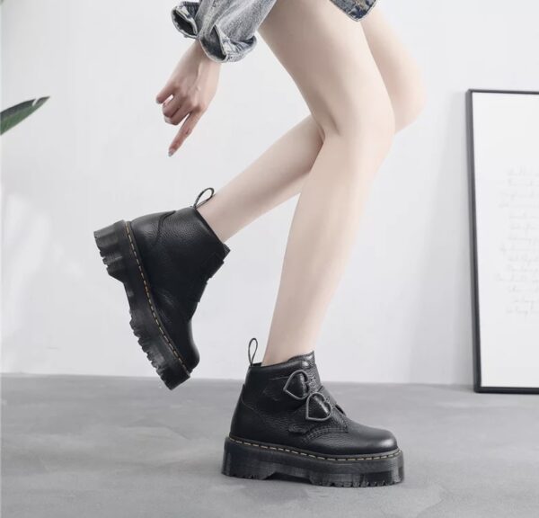 Bota Cindy Couro Plataforma - Imagem 5