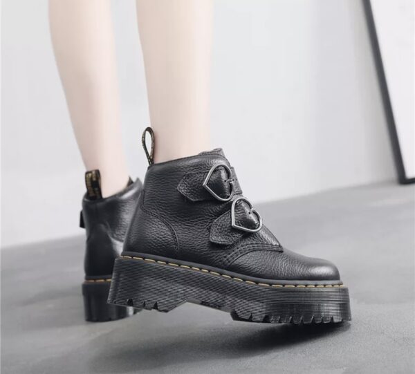 Bota Cindy Couro Plataforma - Imagem 8