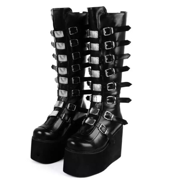 Bota Cano Longo Fivelas Ester - Image 7