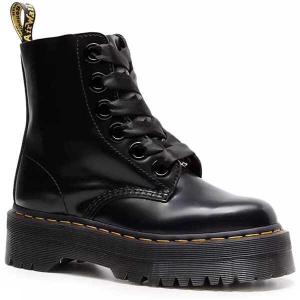 Bota Coturno Dora Couro Plataforma