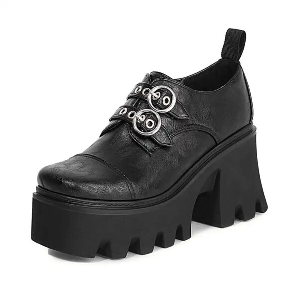 Bota Salto Fivela Duda Gótica