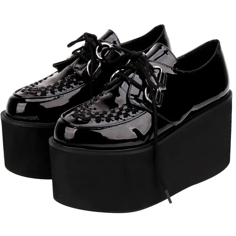 Creeper Preto Fosco Estilo Veggie Shoes