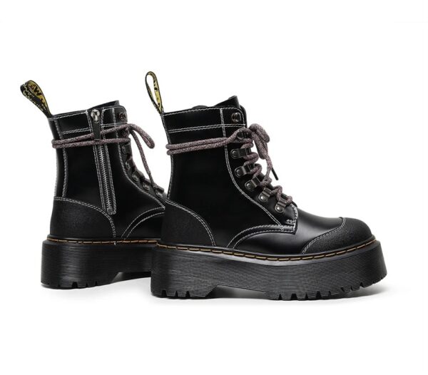 Bota Coturno Roma Couro Plataforma - Image 8