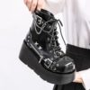 Bota Grazy Cano Curto Zíper Plataforma - Image 7