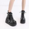 Bota Grazy Cano Curto Zíper Plataforma - Image 3