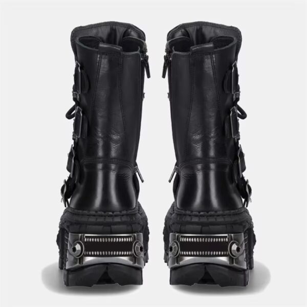 Bota Coturno Raven Couro Plataforma - Image 6