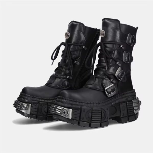 Bota Coturno Raven Couro Plataforma - Image 8