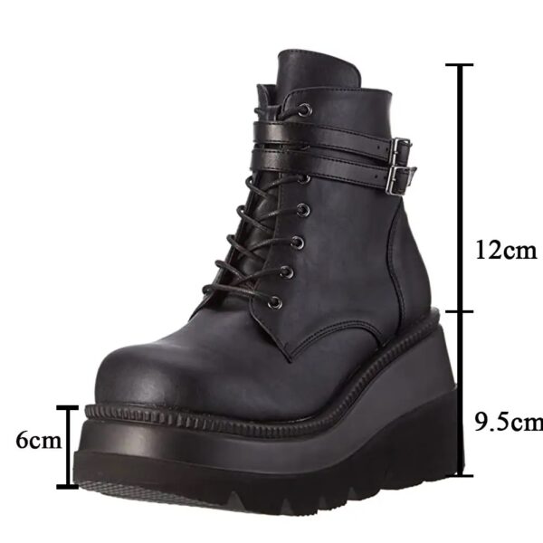 Bota Lia Plataforma Cano Curto - Imagem 4