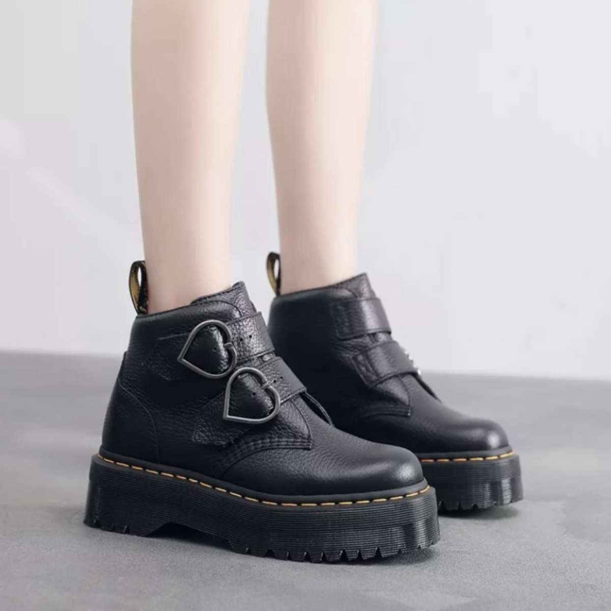 Bota Cindy Couro Plataforma - Imagem 4