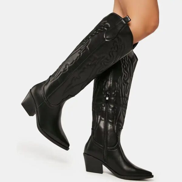 Bota Western Maive Cano Longo Couro - Image 2
