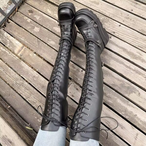 Bota Giulia Cano Longo Plataforma - Imagem 11