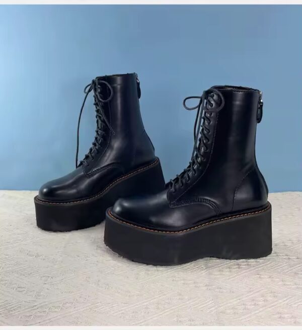 Bota Coturno Atlanta Couro Plataforma - Image 10