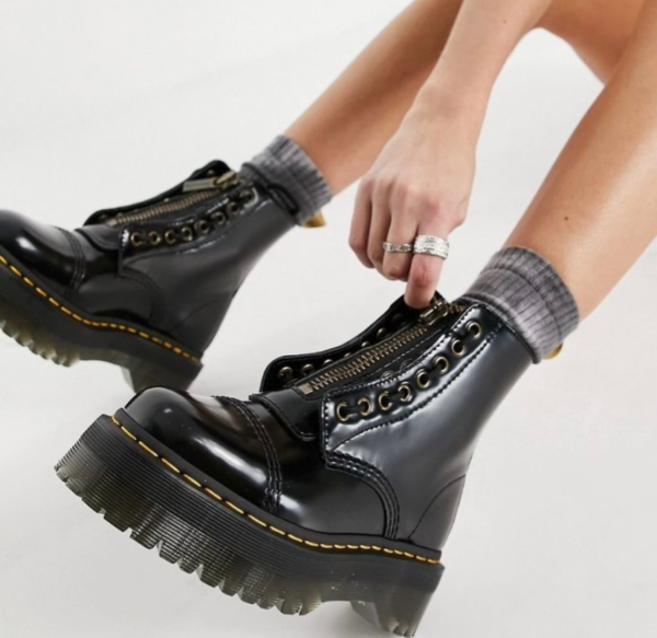 Bota Coturno Daisy Zíper Couro - Image 6