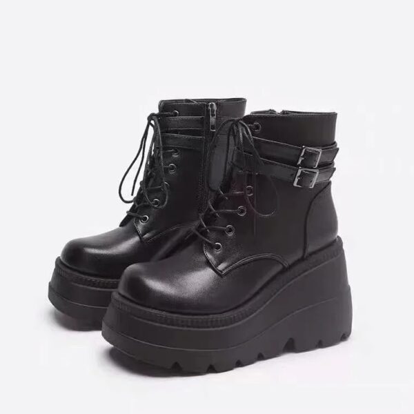Bota Lia Plataforma Cano Curto - Imagem 5