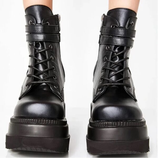 Bota Lia Plataforma Cano Curto - Imagem 3