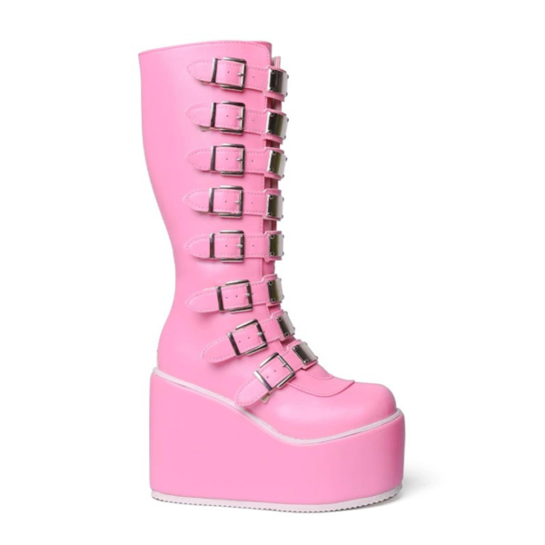 Bota Cano Longo Fivelas Ester - Image 10