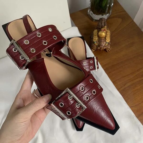 Sapato Slingback Brooke Couro - Image 6
