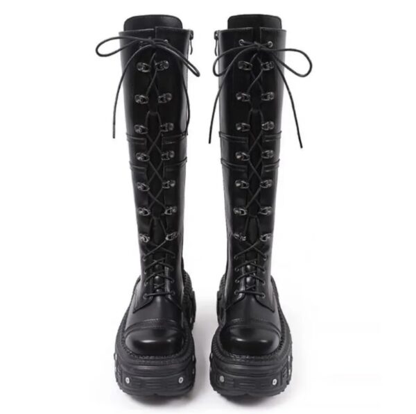 Bota Coturno Joelho Toronto Couro - Image 3