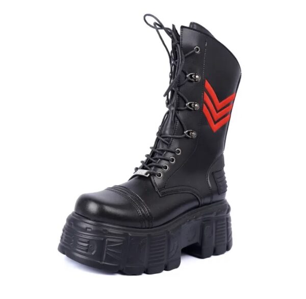 Bota Coturno Stefani Plataforma Couro - Image 6