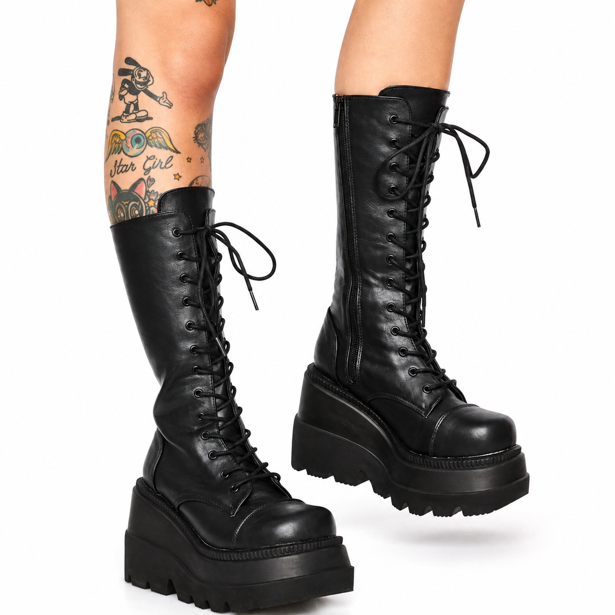 Bota Cano Médio Plataforma Miley