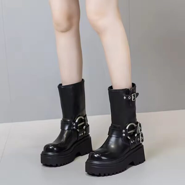 Bota Mayhem Cano Curto Couro - Image 5
