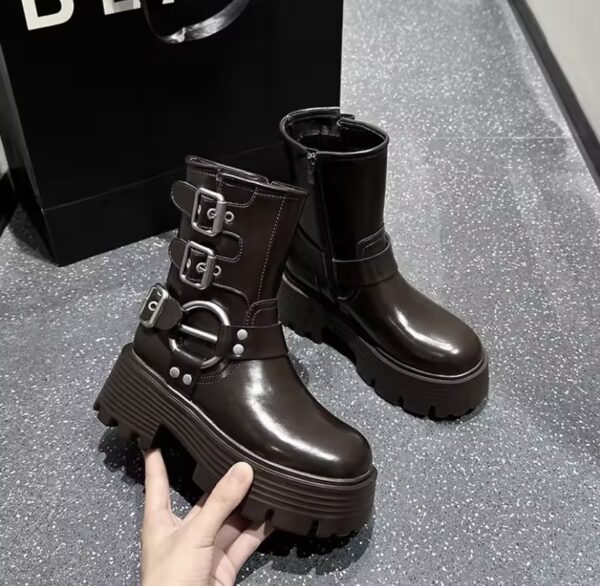Bota Mayhem Cano Curto Couro - Image 7