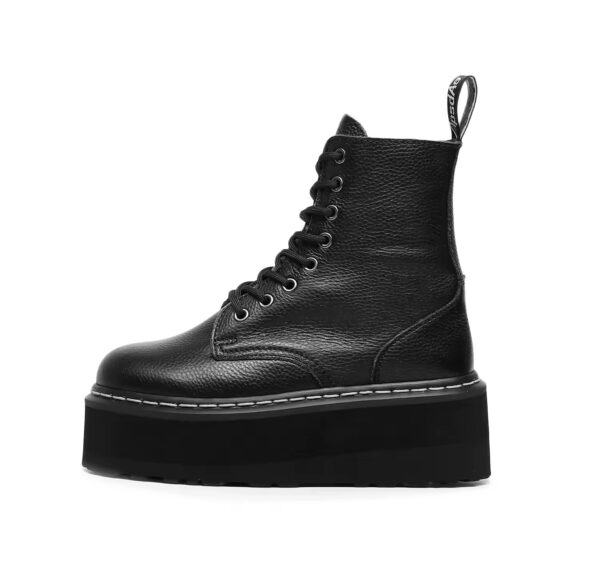 Bota Coturno Plataforma Couro Gaga - Image 3