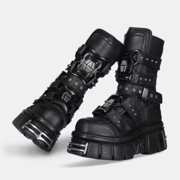 Bota Coturno Noxbridge Couro Plataforma