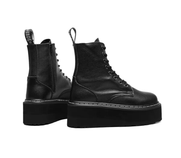 Bota Coturno Plataforma Couro Gaga - Image 6