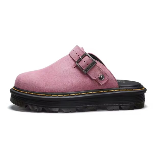 Clog Mule Charlie Couro Veludo - Imagem 7