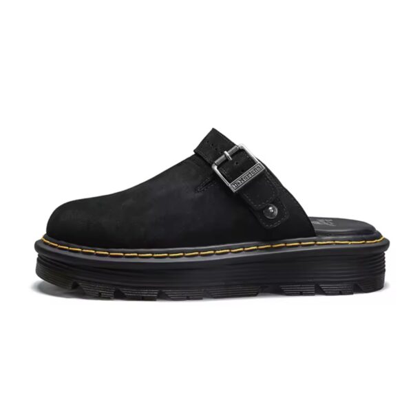 Clog Mule Charlie Couro Veludo
