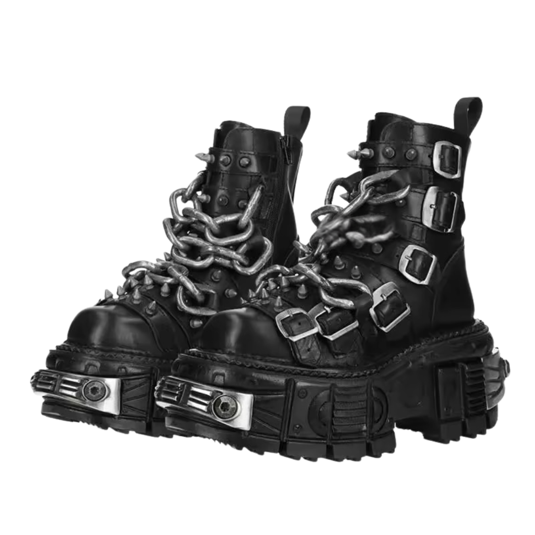 Coturno Correntes Couro - Imagem 8