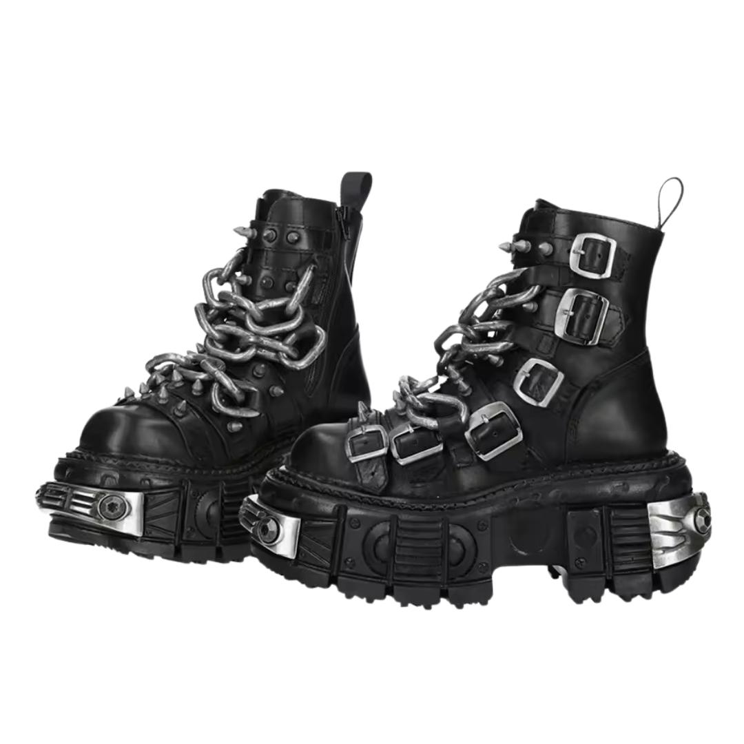 Coturno Correntes Couro - Imagem 4