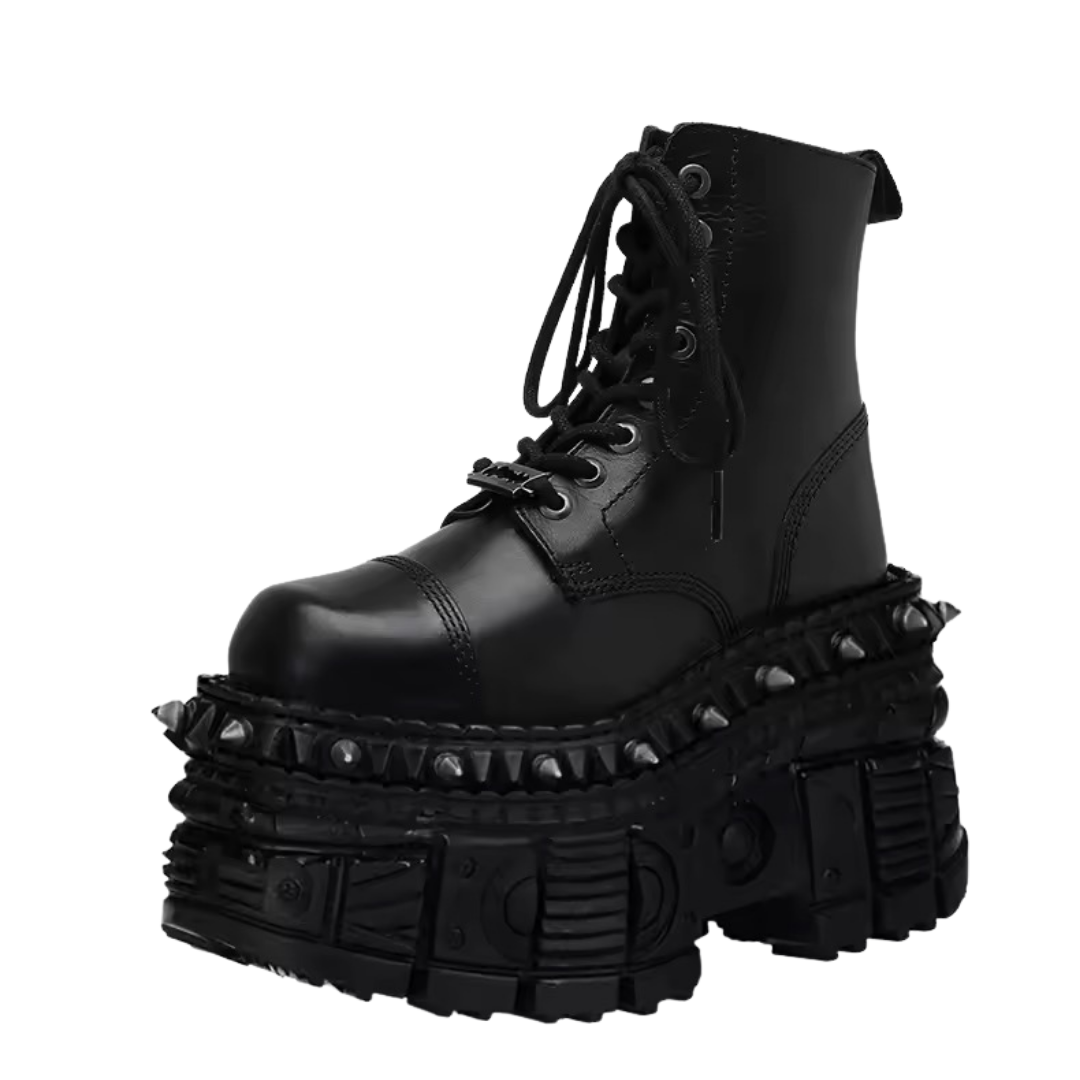 Coturno Jade Couro Spikes - Imagem 5